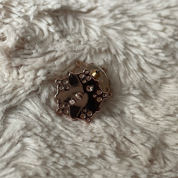 Kate Spade Rose Gold Chantilly Studs - Picture 3 of 5